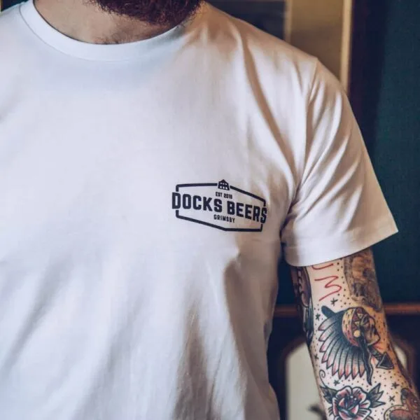 white docks beers t shirt