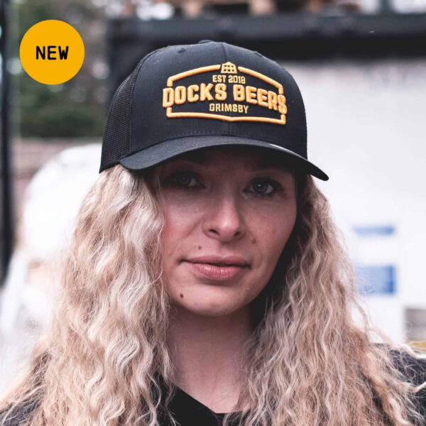 Docks Beers merchandise - Gold Logo Trucker Cap