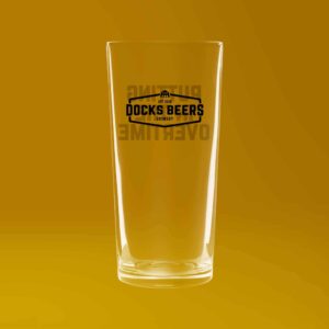 Lager Nucleated Pint Glass
