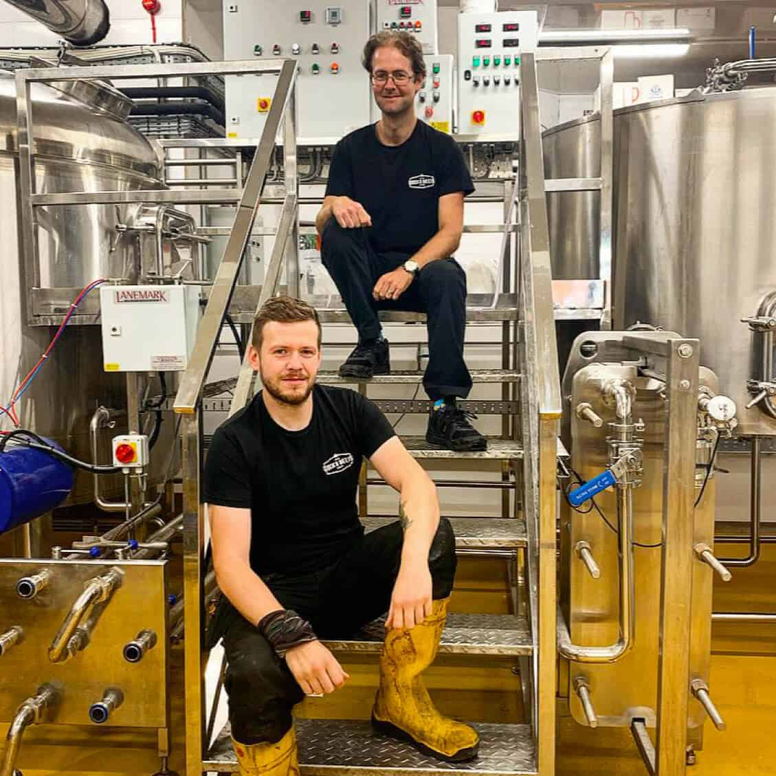 Docks Beers head brewers Lewis Birch and Mike Richards