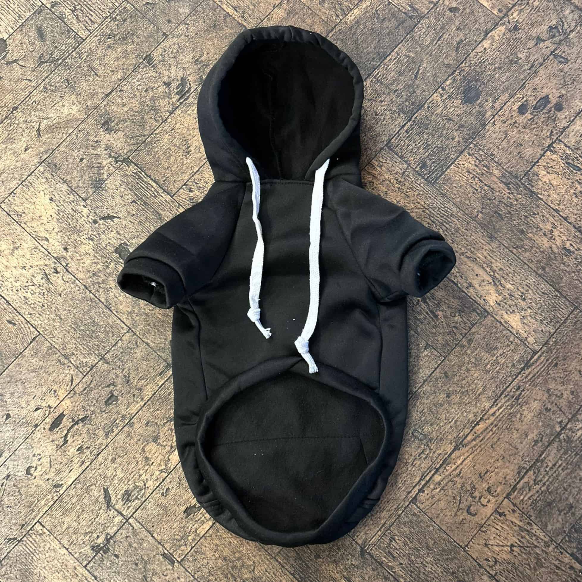 Black hoodie for dog sale