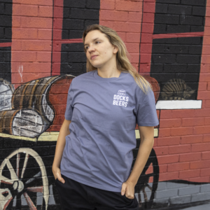 Blue Grey T-Shirt - Docks Beers Grimsby